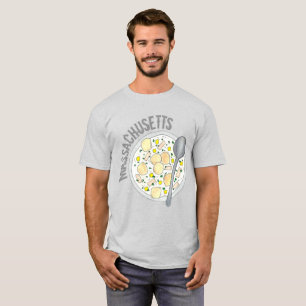 T-shirt Massachusetts Nouvelle-Angleterre Clam Chowder Foo