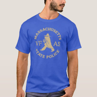 T-shirt Massachusetts Police d'État fille