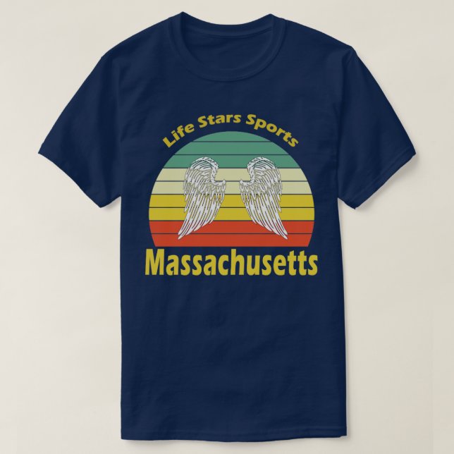 T-shirt Massachusetts Retro (Design devant)