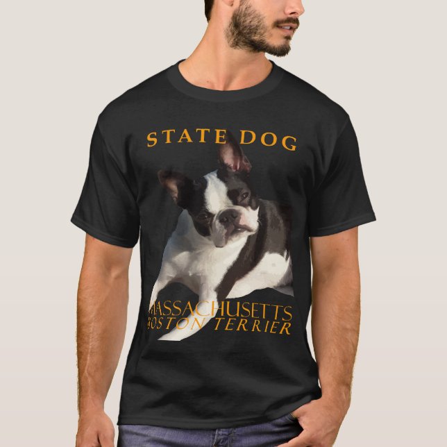T-shirt Massachusetts Territoire Chien Le Boston Terrier V (Devant)