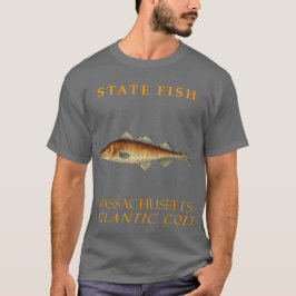 T-shirt Massachusetts Territoire Poissons La Morue Atlanti