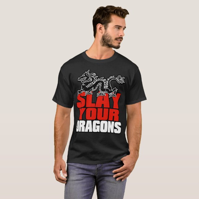 T-shirt Massacrez vos dragons, cadeau pour la fan de la (Devant entier)