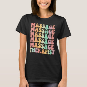 T-shirt Massage Retro super Massage Massage coloré T