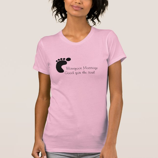 T-shirt MassageGood aux pieds nus pour l'âme (Devant)