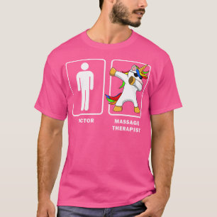 T-shirt Massothérapeute Mens Vs Doctor Dabbing Unicorn M