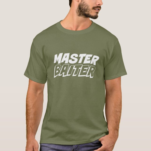 T-shirt Master Baiter | Pêche amusante (Devant)