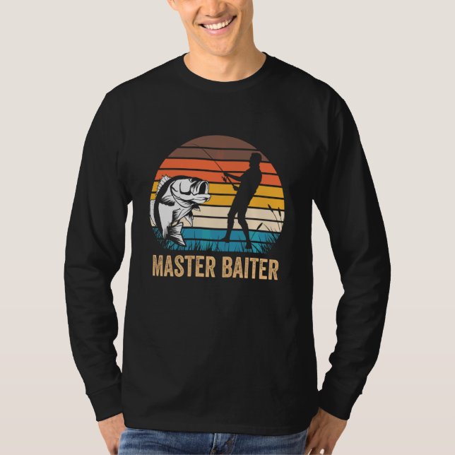 T-shirt Master Baiter Pêche Hommes Pêche Gag (Devant)
