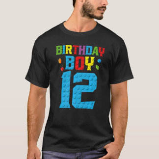 T-shirt Master Builder 12e anniversaire garçon 12 ans bâti