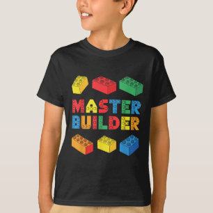 T-shirt Master Builder Chemise Briques Blocs Enfants adult