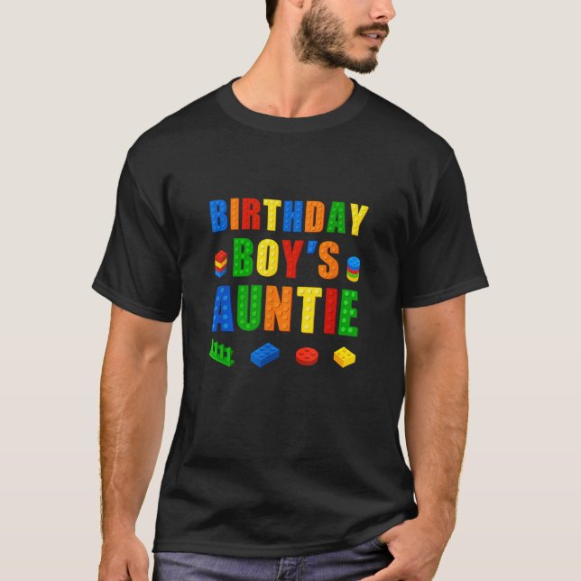 T-shirt Master Builder Tante Anniversaire Boy Building Bri (Devant)