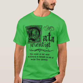 T-shirt Master Data Scientifique Médiéval