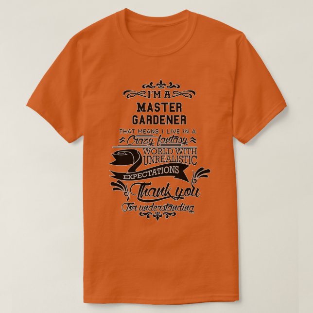 T-shirt Master Gardener Anniversaire Cadeau de NoëlPrésent (Design devant)