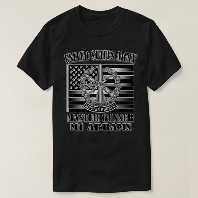 T-shirt Master Gunner M1 Abrams (conception avant) Premium (Design devant)