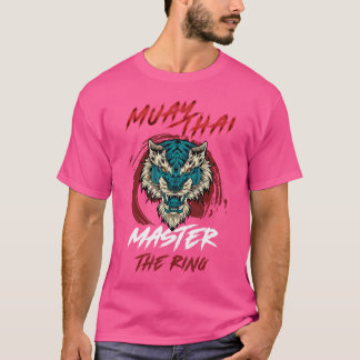 T-shirt Master The Ring Kickboxing And Muay Thai Angry Tig
