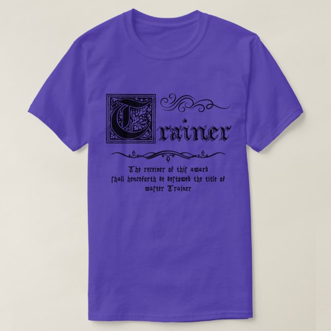 T-shirt Master Trainer Médiéval (Design devant)