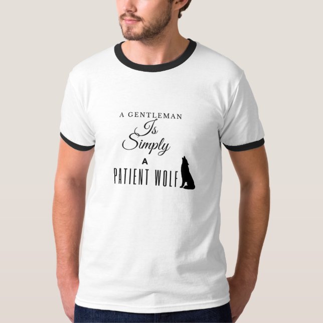 T-shirt Mastering Patience : L'essence de Gentleman est li (Devant)