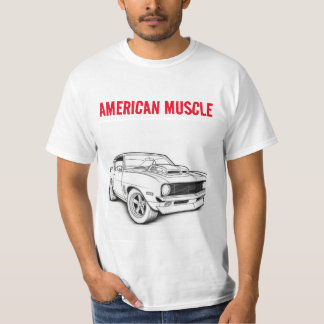 T-shirt Masterpiece musculaire américaine couleur dans