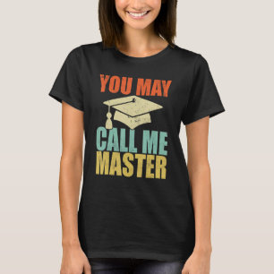 T-shirt Masters Dessins Pour Hommes Femmes MBA Éducation