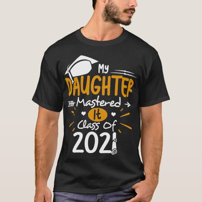T-shirt Masters Graduate Tee Ma fille Maîtrise Il Classe (Devant)
