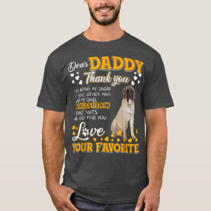 T-shirt Mastiff Anglais Cher Papa Merci D'Être Mon