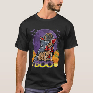 T-shirt Mastiff anglais Happy Halloween Costume Vampire Lo