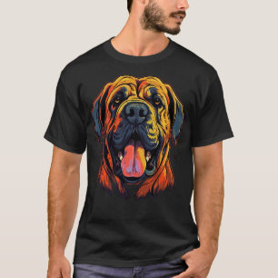T-shirt Mastiff anglais souriant