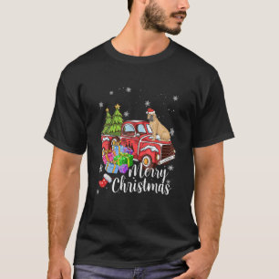 T-shirt Mastiff espagnol équitation Camion Rouge Noël Joye