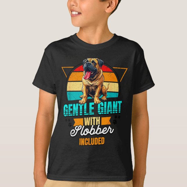 T-shirt Mastiff Lover Funny Mastiff Dog Retro  (Devant)