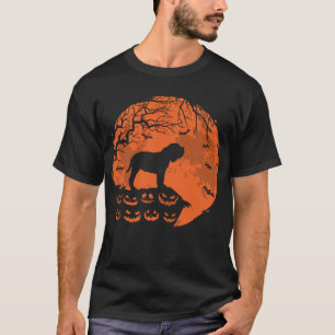 T-shirt Mastiff Napolitain et Lune Cadeau pour amateur de