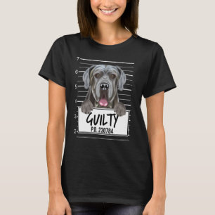 T-shirt Mastiff napolitain Mugshot Chien coupable