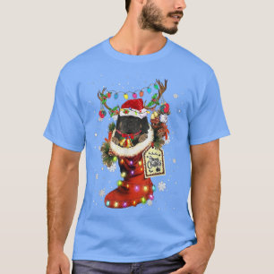T-shirt Mastiff Tibétain Noël Bottiner Noël Sock hiver Sn