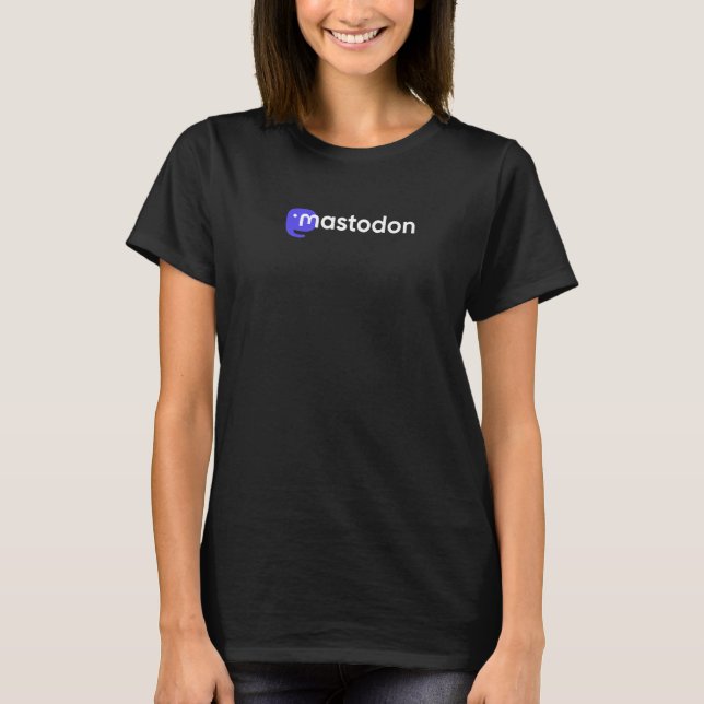 T-shirt Mastodon  Decentralized Global Social Networking C (Devant)