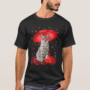 T-shirt Mat égyptien Chien Valentine Umbrella Heart Kit