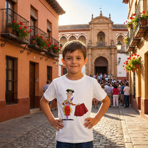 T-shirt Matador avec cape rouge Torero espagnol