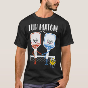 T-shirt Match amusant Pickleball Paddles Pickleball Femmes