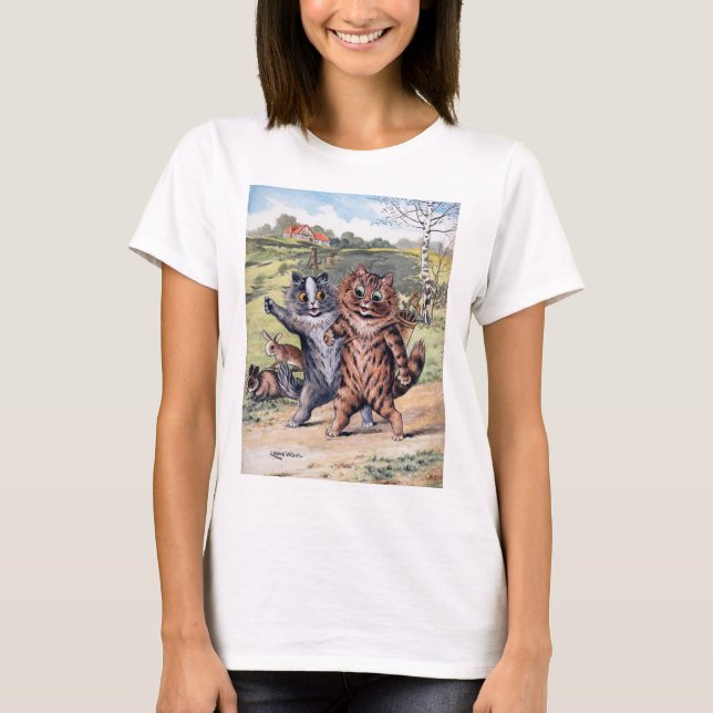 T-shirt Match de golf, Louis Wain (Devant)
