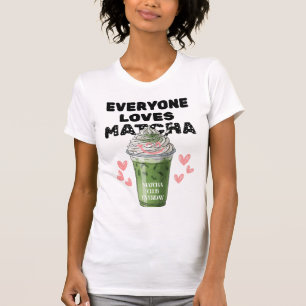 T-Shirt Matcha Iced Latte   Crème mignonne