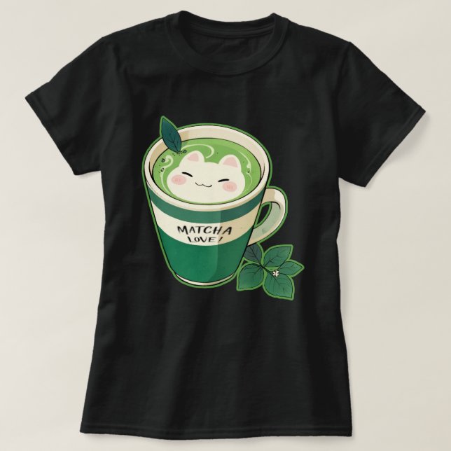 T-shirt Matcha Love Tea Shirt (Design devant)