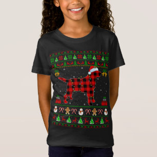 T-Shirt Matching Buffalo Plaid Ugly Labrador Retriever Dog