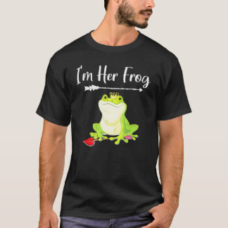 T-shirt Matching Couples Princess Frog Anniversary Valenti