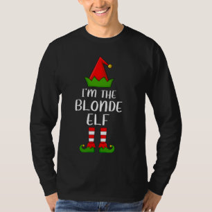 T-shirt Matching Family Group Je suis The Blonde Elf Chris