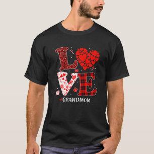 T-shirt Matching Family Love Grand-mère Heart Funny Valent