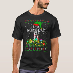 T-shirt Matching Family Ugly Je suis The Bichon Elf Christ