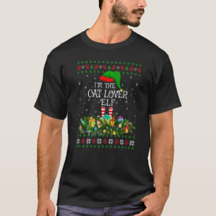 T-shirt Matching Family Ugly Je suis The Cat Elf Christmas