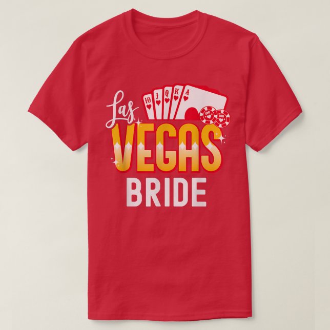 T-shirt Matching Las Vegas Mariage marié et groom Vegas B (Design devant)