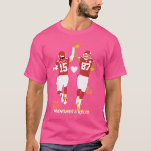T-shirt Maté de Mahomes Kelce - Rouge