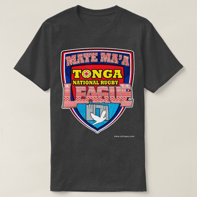 T-shirt Mate Maa onga Rugby League onga Rugby Team (Design devant)