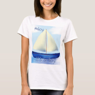T-shirt Matelot C'est un Garçon Maman à Venir