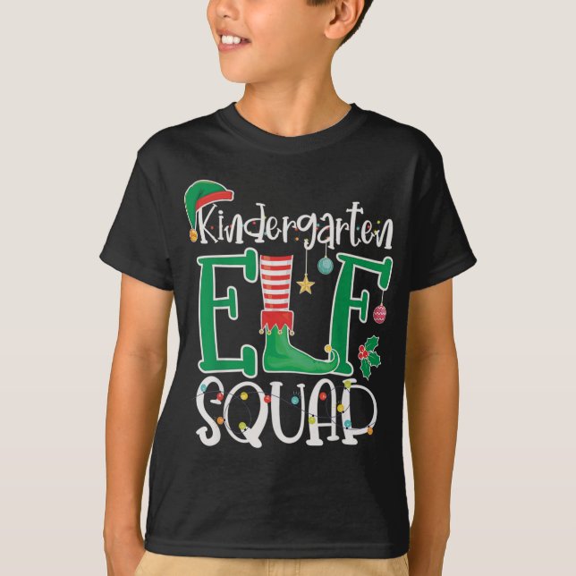 T-shirt maternelle ELF Squad Funny Christmas ELF Kids Te (Devant)
