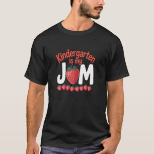 T-shirt Maternelle Est Mon Jam Strawberry Retour À L'école